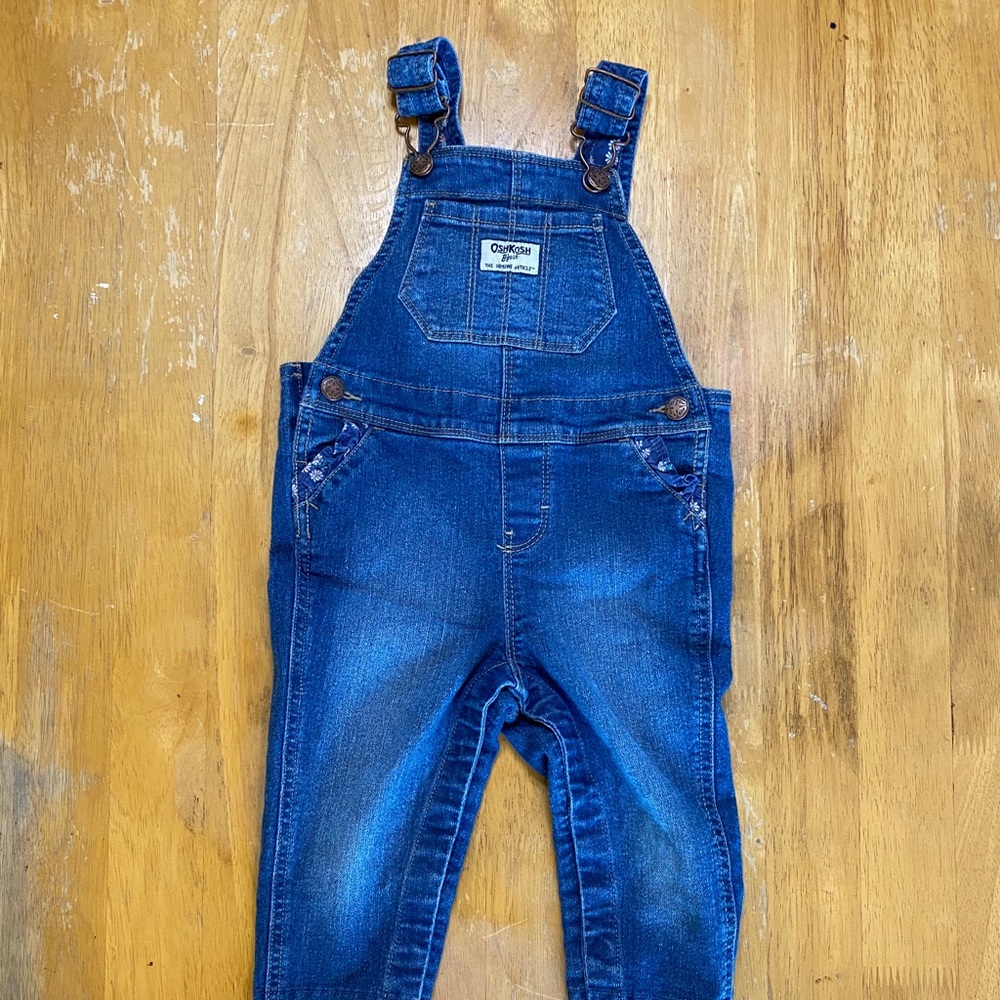 Denim overalls for toddler girl